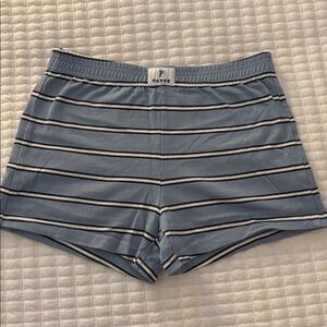 Parke Blue Striped Shorts